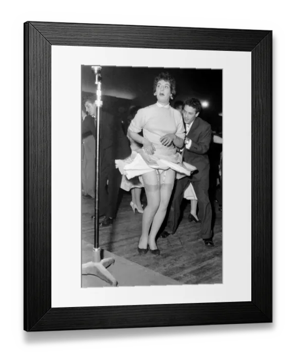 Framed Print : Youth Culture: The teenagers Orchid ballroom dance at Purley Framed Print : Youth Culture: The teenagers Orchid ballroom dance at Purley