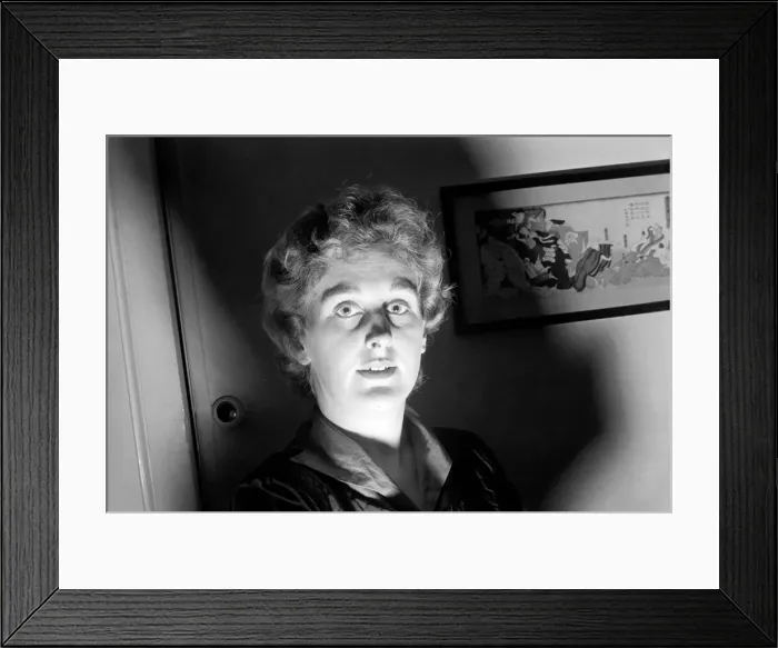 Framed Print : Youth Culture: Female clloakroom attendant at the Orchid ballroom dance at Purley Framed Print : Youth Culture: Female clloakroom attendant at the Orchid ballroom dance at Purley