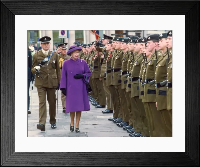Framed Print : Queen Elizabeth II and Prince Philip visit Durham The Queen inspects the Durham Framed Print : Queen Elizabeth II and Prince Philip visit Durham The Queen inspects the Durham