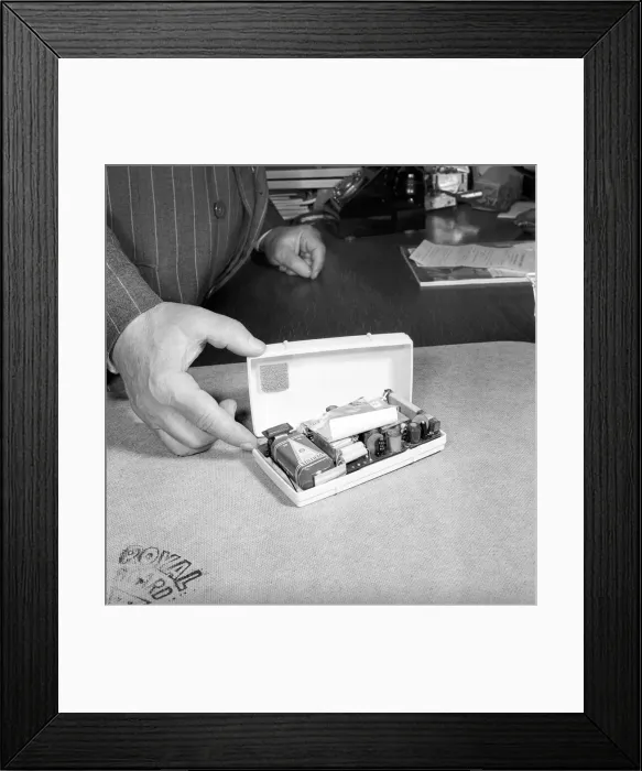 Framed Print : Transistor Radio: The smallest wireless radio on the market in 1955. 1955 A205-001 Framed Print : Transistor Radio: The smallest wireless radio on the market in 1955. 1955 A205-001
