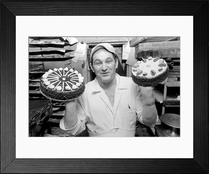 Framed Print : Pastry Chef seen here at work in his Kitchen. 1967 A1330-004 Framed Print : Pastry Chef seen here at work in his Kitchen. 1967 A1330-004