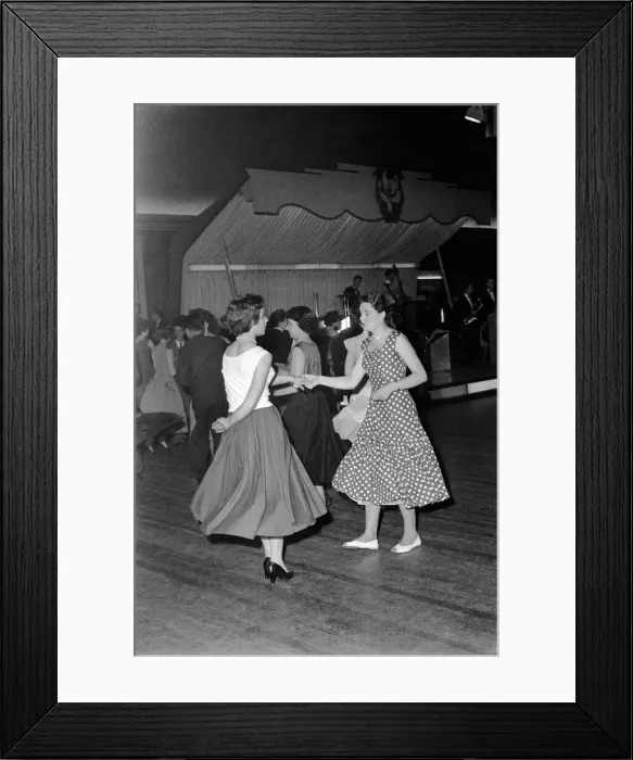 Framed Print : Youth Culture: The teenagers Orchid ballroom dance at Purley