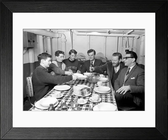 Framed Print : Radio London: Pirate Radio Station. General scene around the Motor Vessel Galaxy which is Framed Print : Radio London: Pirate Radio Station. General scene around the Motor Vessel Galaxy which is