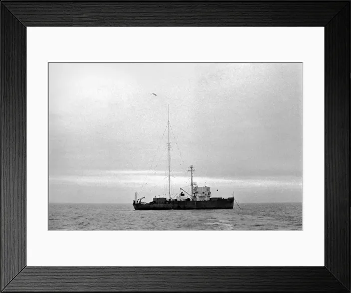 Framed Print : Radio London: Pirate Radio Station. General scene around the Motor Vessel Galaxy which is Framed Print : Radio London: Pirate Radio Station. General scene around the Motor Vessel Galaxy which is