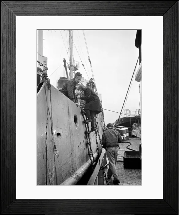 Framed Print : Radio London: Pirate Radio Station. General scene around the Motor Vessel Galaxy which is Framed Print : Radio London: Pirate Radio Station. General scene around the Motor Vessel Galaxy which is