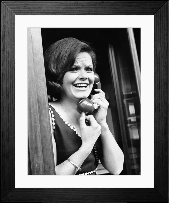 Framed Print : General Post Office Telephone Personality Girl of the Year. July 1969 Framed Print : General Post Office Telephone Personality Girl of the Year. July 1969