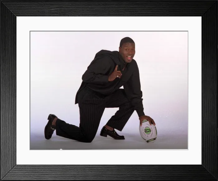 Framed Print : Martin Offiah the Rugby League star who will play at Twickenham Framed Print : Martin Offiah the Rugby League star who will play at Twickenham