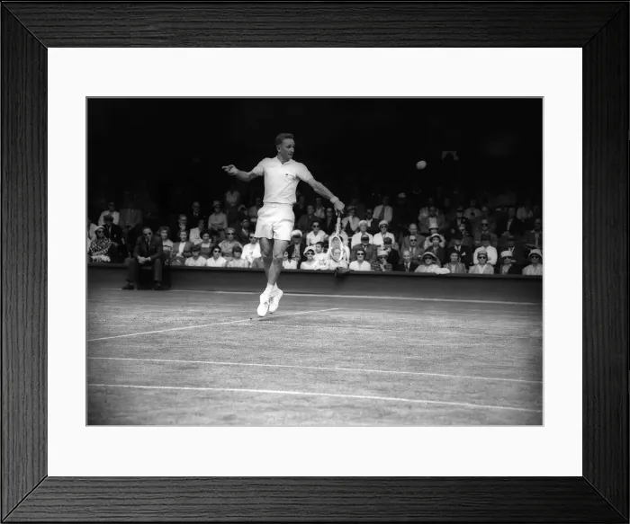 Framed Print : Wimbledon Tennis Championships 1959 Rod Laver in action against C Molinari Framed Print : Wimbledon Tennis Championships 1959 Rod Laver in action against C Molinari