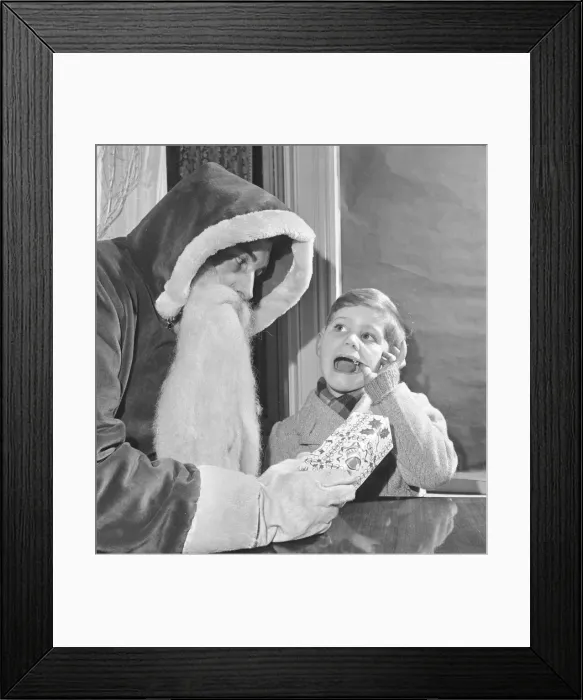 Framed Print : A month ago five year old Gordon Livingston wrote his letter to father Christmas Framed Print : A month ago five year old Gordon Livingston wrote his letter to father Christmas