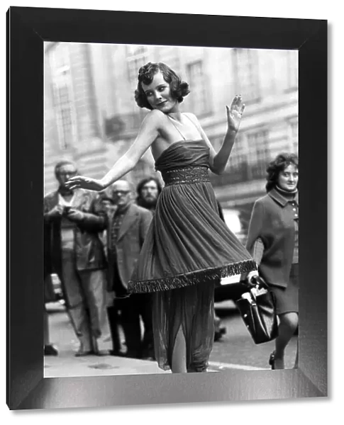 Judy Oswald models a 1913 Poiret evening outfit - October 1973 Paul Poiret was