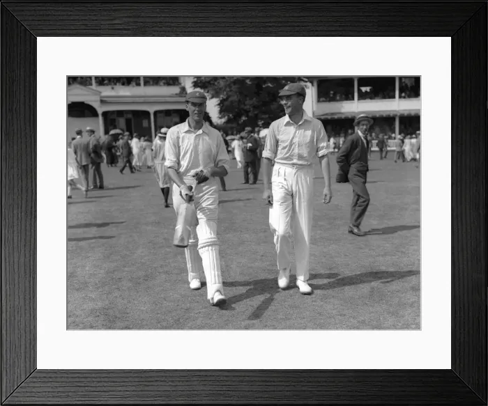 Framed Print : County Cricket. Kent v. Middlesex at Canterbury. 9th August 1923 Framed Print : County Cricket. Kent v. Middlesex at Canterbury. 9th August 1923