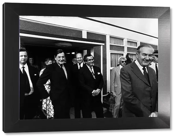 Prime minister James Callaghan with his chancellor Denis Healey