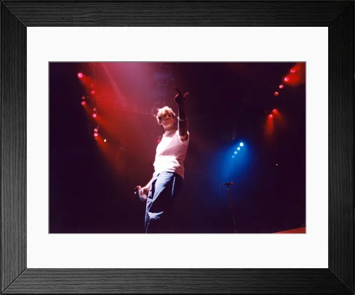 Framed Print : Damon Albarn of Blur performs at the Newcastle Arena. 08 / 12 / 95 Framed Print : Damon Albarn of Blur performs at the Newcastle Arena. 08 / 12 / 95