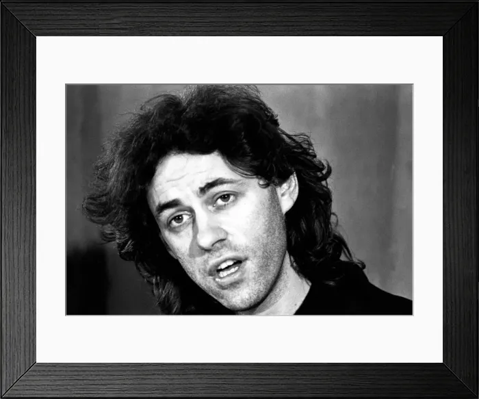 Framed Print : Bob Geldof at Newcastle Civic Centre, on March 3rd, 1987 Framed Print : Bob Geldof at Newcastle Civic Centre, on March 3rd, 1987
