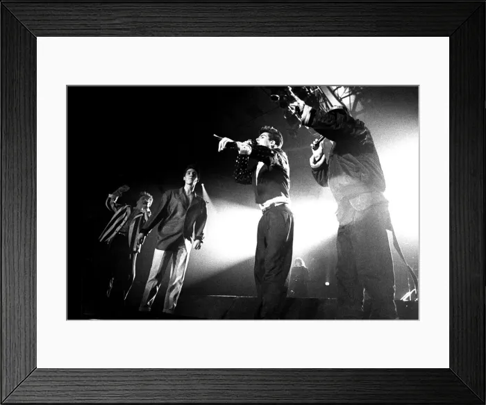Framed Print : Lib - Boy Band New Kids on the Block perform at Whitley Bay Ice Rink 27 April 1990 Framed Print : Lib - Boy Band New Kids on the Block perform at Whitley Bay Ice Rink 27 April 1990