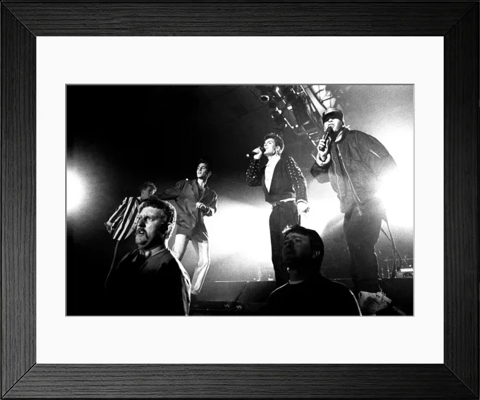 Framed Print : Lib - Boy Band New Kids on the Block perform at Whitley Bay Ice Rink 27 April 1990 Framed Print : Lib - Boy Band New Kids on the Block perform at Whitley Bay Ice Rink 27 April 1990