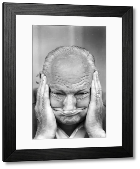 Framed Print : Gurning champion of Alnwick Joseph Knap 27th June 1983