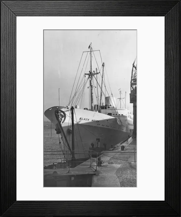 Framed Print : The new Tyne-Norway Liner, The Balck Watch on the River Tyne at North Shields Framed Print : The new Tyne-Norway Liner, The Balck Watch on the River Tyne at North Shields