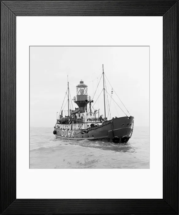 Framed Print : View of the Cork light ship 1st January 1960 Framed Print : View of the Cork light ship 1st January 1960