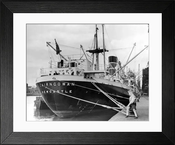 Framed Print : Back in Newcastle aftrer her maiden trip to Canada is the steamer Cairngowan (9 Framed Print : Back in Newcastle aftrer her maiden trip to Canada is the steamer Cairngowan (9