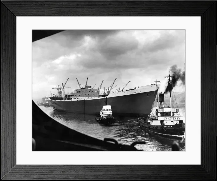 Framed Print : The Ship Kano Palm on a North East River Framed Print : The Ship Kano Palm on a North East River
