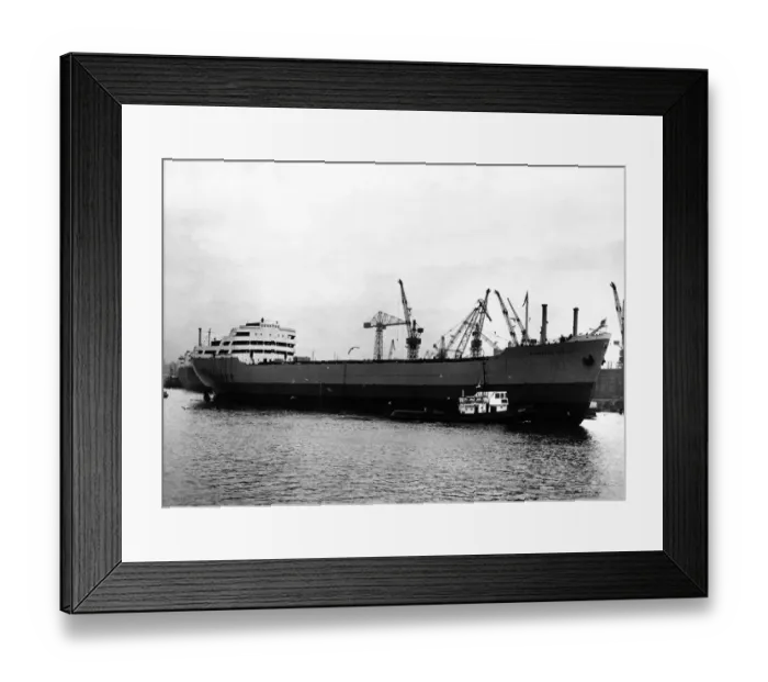 Framed Print : The ship Bamburgh Castle lies in the River Tyne Framed Print : The ship Bamburgh Castle lies in the River Tyne