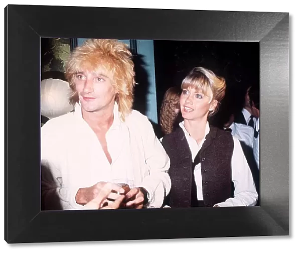 Rod Stewart with Olivia Newton John