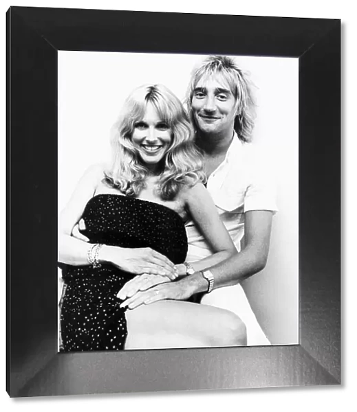 Rod Stewart Rock Singer Songwriter with his wife Alana Stewart dabse