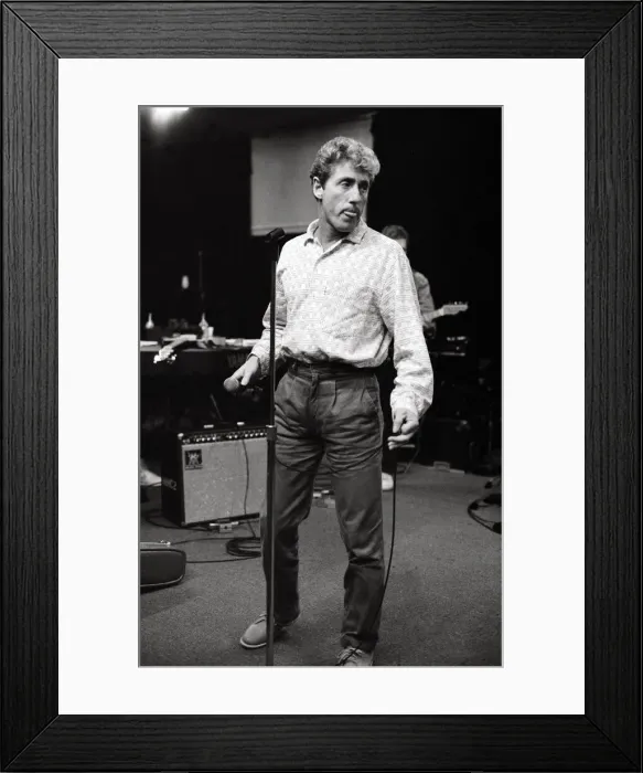 Framed Print : Roger Daltrey former singer of The Who'- November 1985 Is rehearsing Framed Print : Roger Daltrey former singer of The Who'- November 1985 Is rehearsing