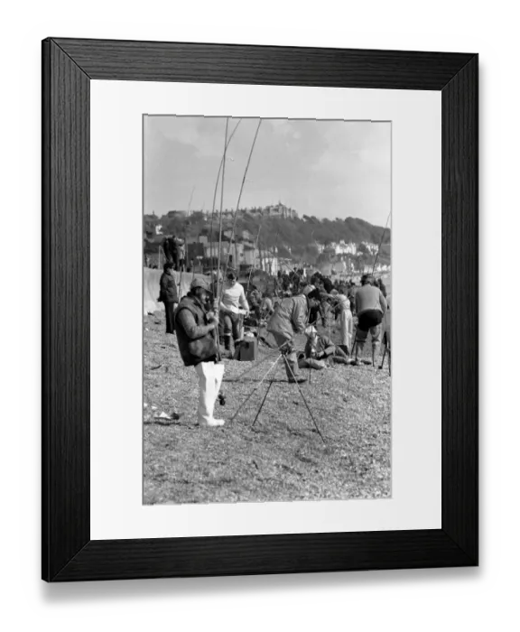 Framed Print : Fishing / Fisherman / Fishermen Sport / Outdoor: 2000 anglers fish from Folkestone Beaches Framed Print : Fishing / Fisherman / Fishermen Sport / Outdoor: 2000 anglers fish from Folkestone Beaches