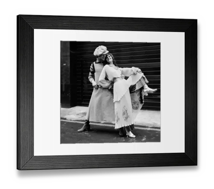 Framed Print : Mr Fish 1970 collection being modelled on Clifford Street, W. 1. 11th May 1970 Framed Print : Mr Fish 1970 collection being modelled on Clifford Street, W. 1. 11th May 1970