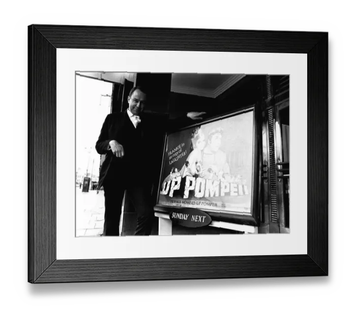 Framed Print : Ned Sherrin, a film and TV producer, who flew into Newcastle on June 16, 1971 Framed Print : Ned Sherrin, a film and TV producer, who flew into Newcastle on June 16, 1971