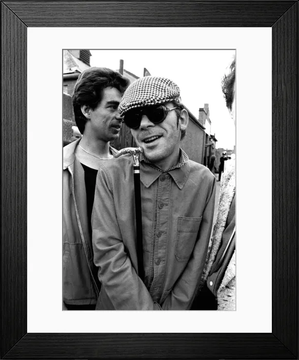Framed Print : Ian Dury and the Blockheads, on Tyneside in June, 1979 Framed Print : Ian Dury and the Blockheads, on Tyneside in June, 1979