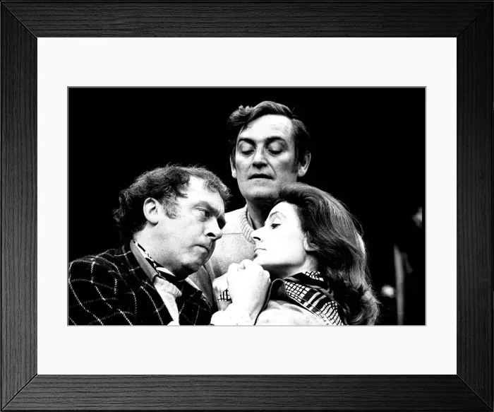 Framed Print : January 5, 1972: As a cast Freddie Jones, left, Yvonne Mitchell Framed Print : January 5, 1972: As a cast Freddie Jones, left, Yvonne Mitchell