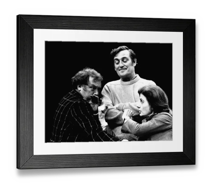 Framed Print : January 5, 1972: As a cast Freddie Jones, left, Yvonne Mitchell Framed Print : January 5, 1972: As a cast Freddie Jones, left, Yvonne Mitchell
