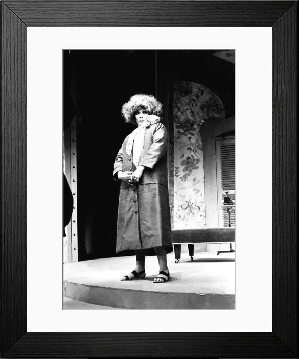 Framed Print : Fenella Fielding takes the title role in the play Colette by the Oxford Playhouse Company