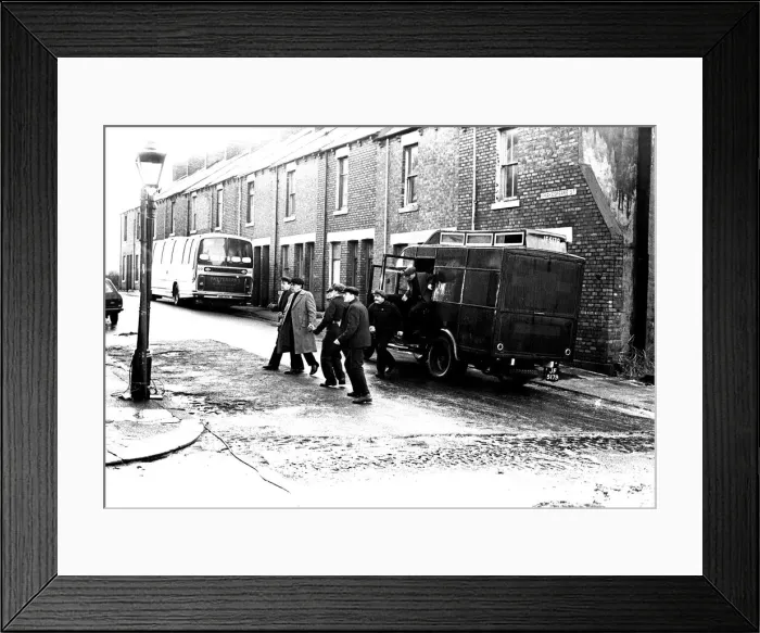 Framed Print : Filming of the television programme When the Boat comes in Framed Print : Filming of the television programme When the Boat comes in