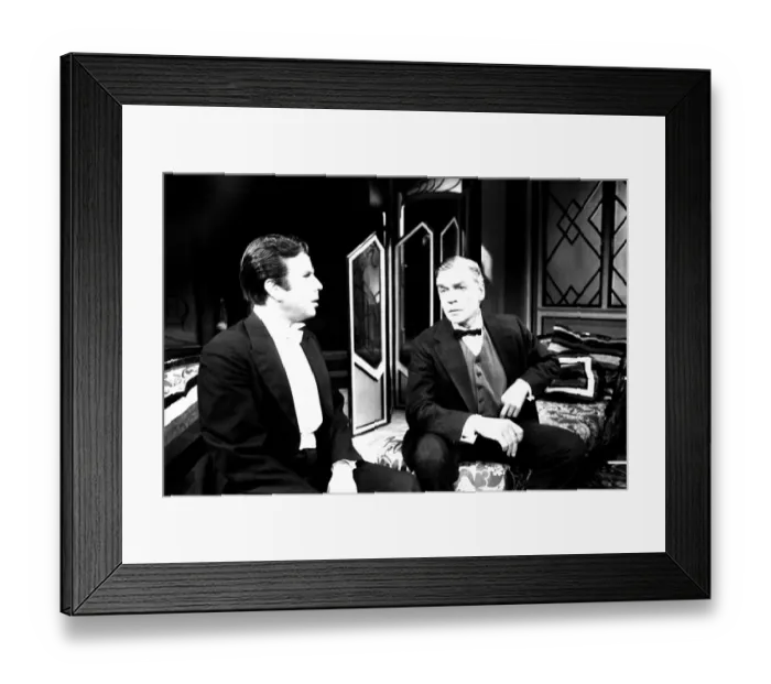 Framed Print : Edward Hardwicke and Paul Schofield at the Theatre Royal Framed Print : Edward Hardwicke and Paul Schofield at the Theatre Royal