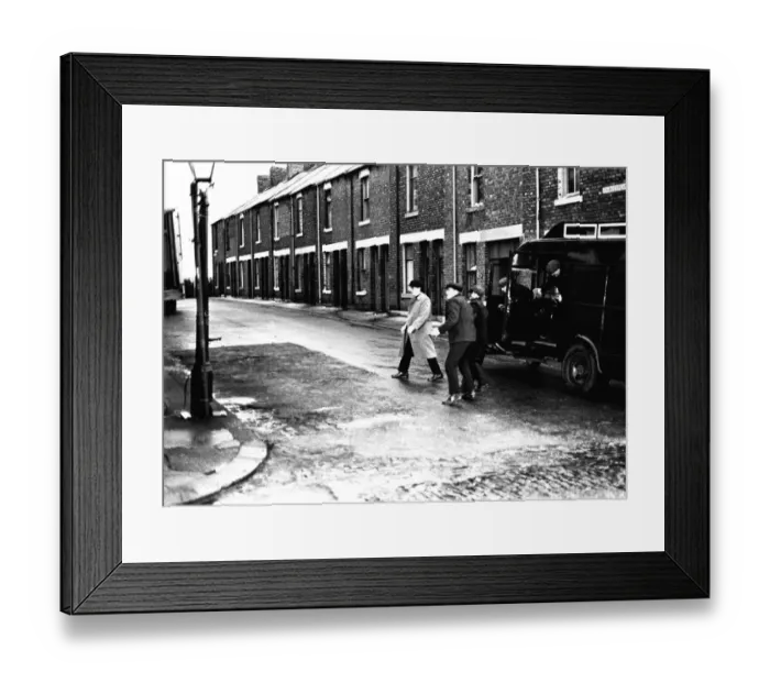 Framed Print : Filming of the television programme When the Boat comes in