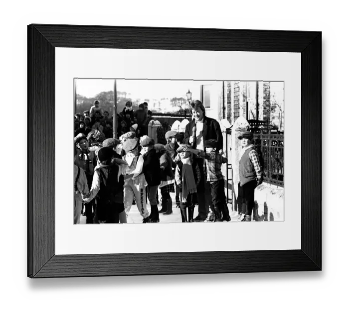 Framed Print : The television programme Saturday Superstore and Keith Chegwin visits Beamish Museum Framed Print : The television programme Saturday Superstore and Keith Chegwin visits Beamish Museum