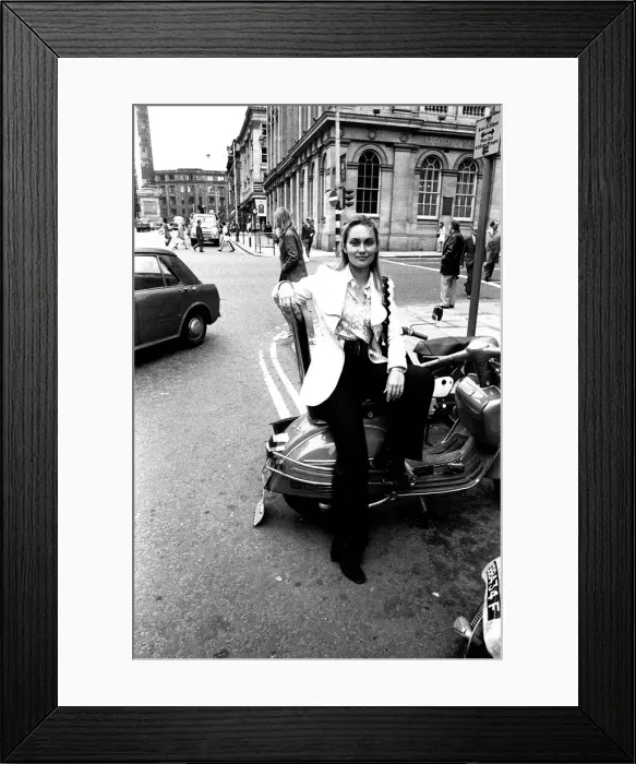 Framed Print : Actress Alexandra Bastedo outside Newcastles Theatre Royal where she is appearing Framed Print : Actress Alexandra Bastedo outside Newcastles Theatre Royal where she is appearing