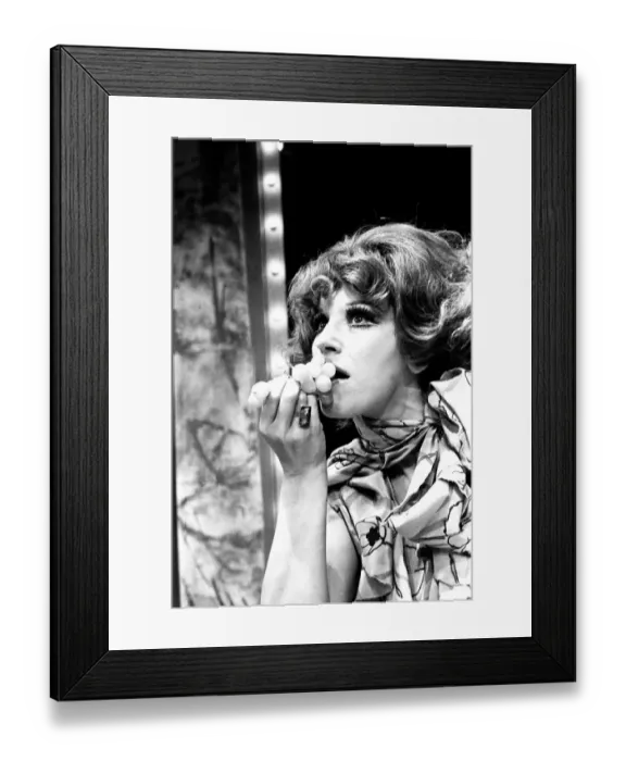 Framed Print : Fenella Fielding takes the title role in the play Colette by the Oxford Playhouse Company Framed Print : Fenella Fielding takes the title role in the play Colette by the Oxford Playhouse Company