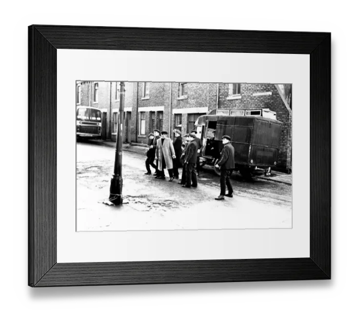 Framed Print : Filming of the television programme When the Boat comes in Framed Print : Filming of the television programme When the Boat comes in