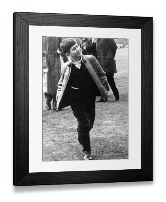 Framed Print : Prince Charles - The Prince of Wales in Windsor Great Park to Watch his father play polo Framed Print : Prince Charles - The Prince of Wales in Windsor Great Park to Watch his father play polo