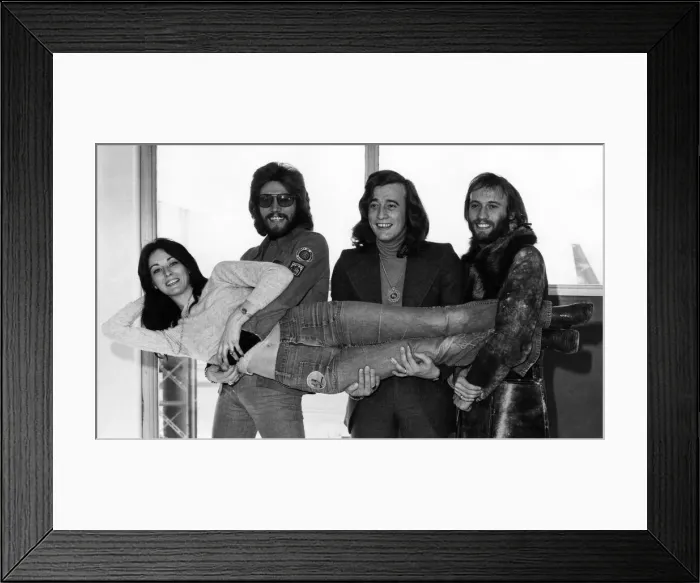 Framed Print : The Bee Gees pop group left to right: brothers Barry, Robin Framed Print : The Bee Gees pop group left to right: brothers Barry, Robin
