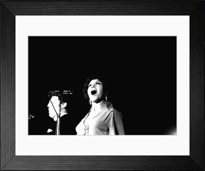 Framed Print : Cleo Laine, who was appearing at the Newcastle Festival in October, 1970 Framed Print : Cleo Laine, who was appearing at the Newcastle Festival in October, 1970