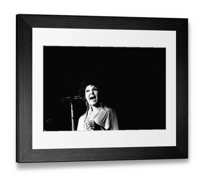 Framed Print : Cleo Laine, who was appearing at the Newcastle Festival in October, 1970