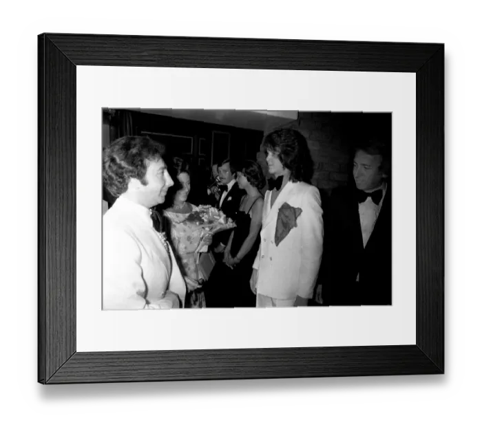 Framed Print : Princess Margaret visits the Tuxedo Junction club in Newcastle, on June 1