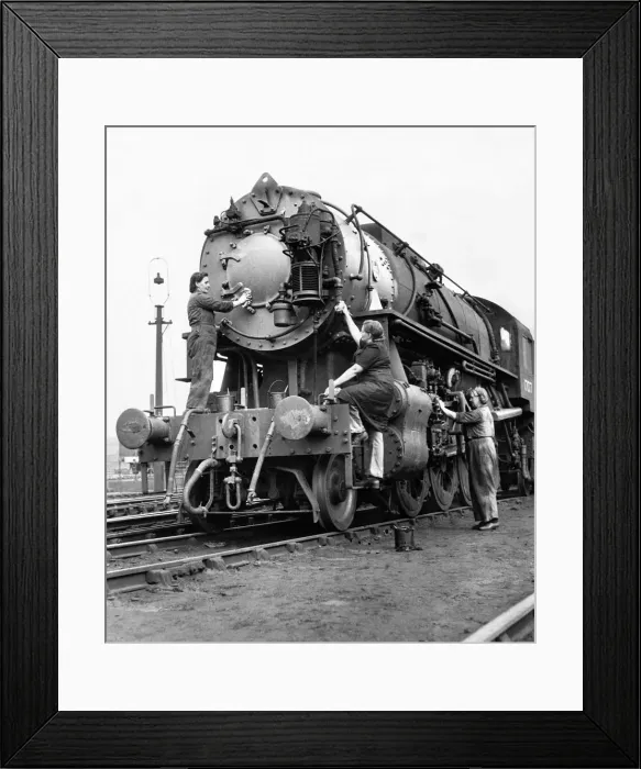 Framed Print : An American locomotive, one of the first batch to arrive in the United Kingdom for many