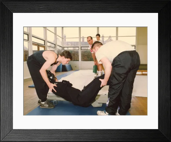 Framed Print : Trainee police officers are put through their paces